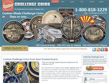 Tablet Screenshot of challengecoinsltd.com